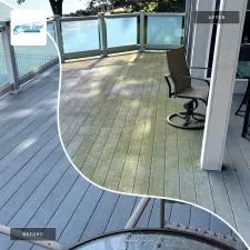 Lakeside deck cleaning 1